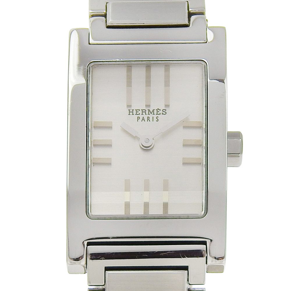 エルメス HERMES タンデム ホワイトシェル ステンレススチール 腕時計 エルメス HERMES タンデム ホワイトシェル ステンレススチール
