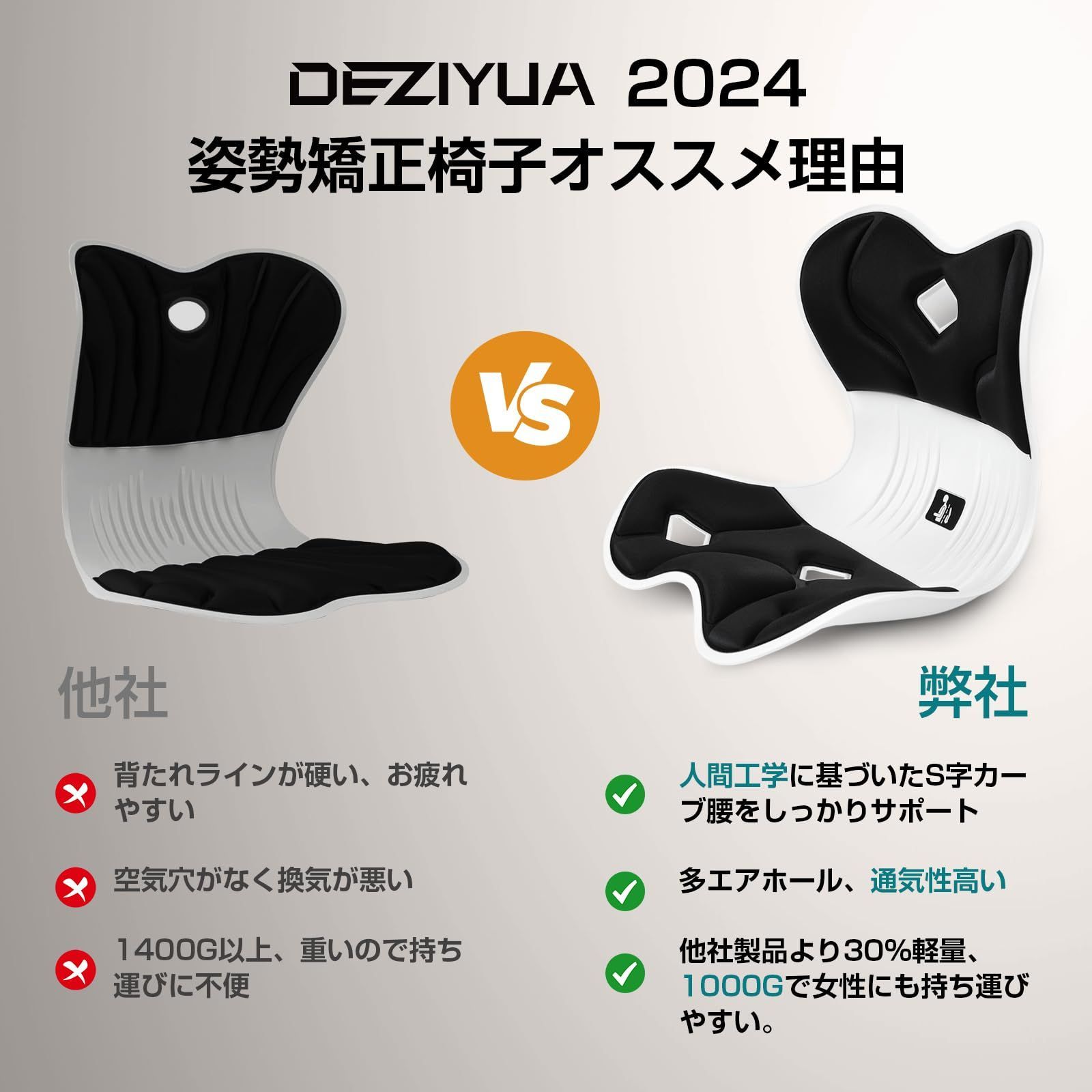 骨盤から腰をサポート 高反発メモリー綿