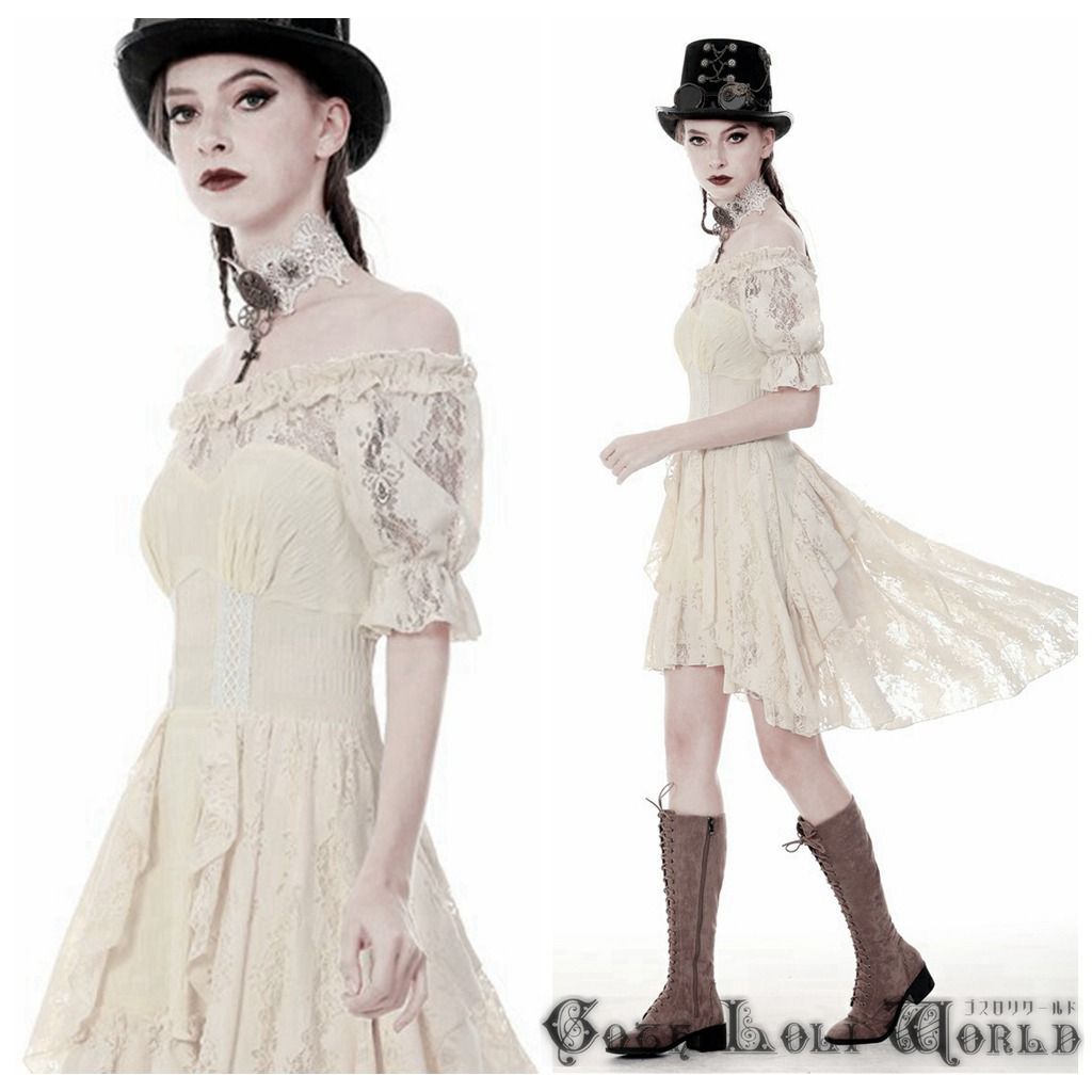 日本人気超絶の 新品 未使用 Dil ゴスロリスチームパンクパフスリーブワンピース Dw358 ロングワンピース Lavacanegra Com Mx Lavacanegra Com Mx