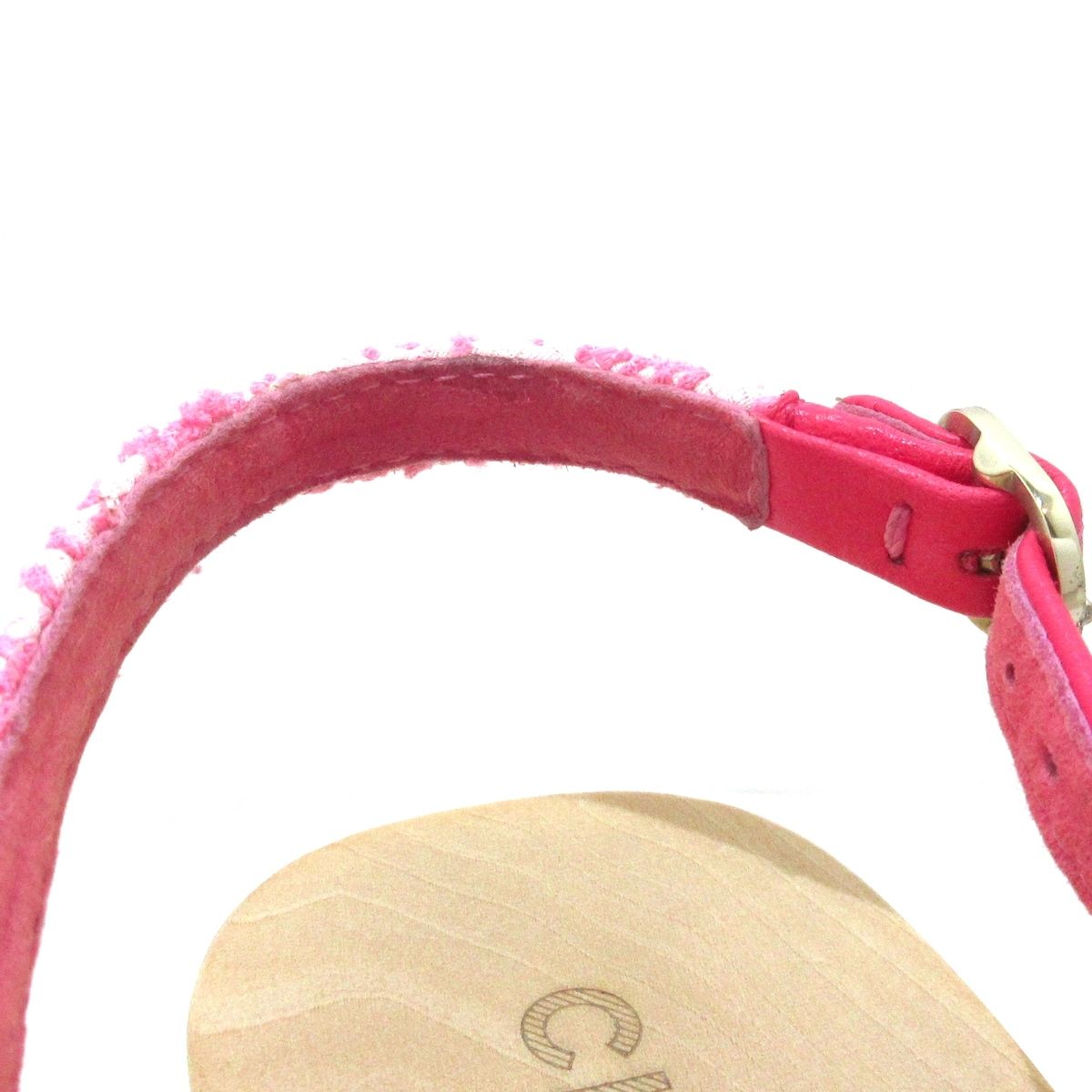シャネルサンダル　ピンク　ウエッジソール CHANEL （新品・未使用品）シャネル ココマーク サンダル