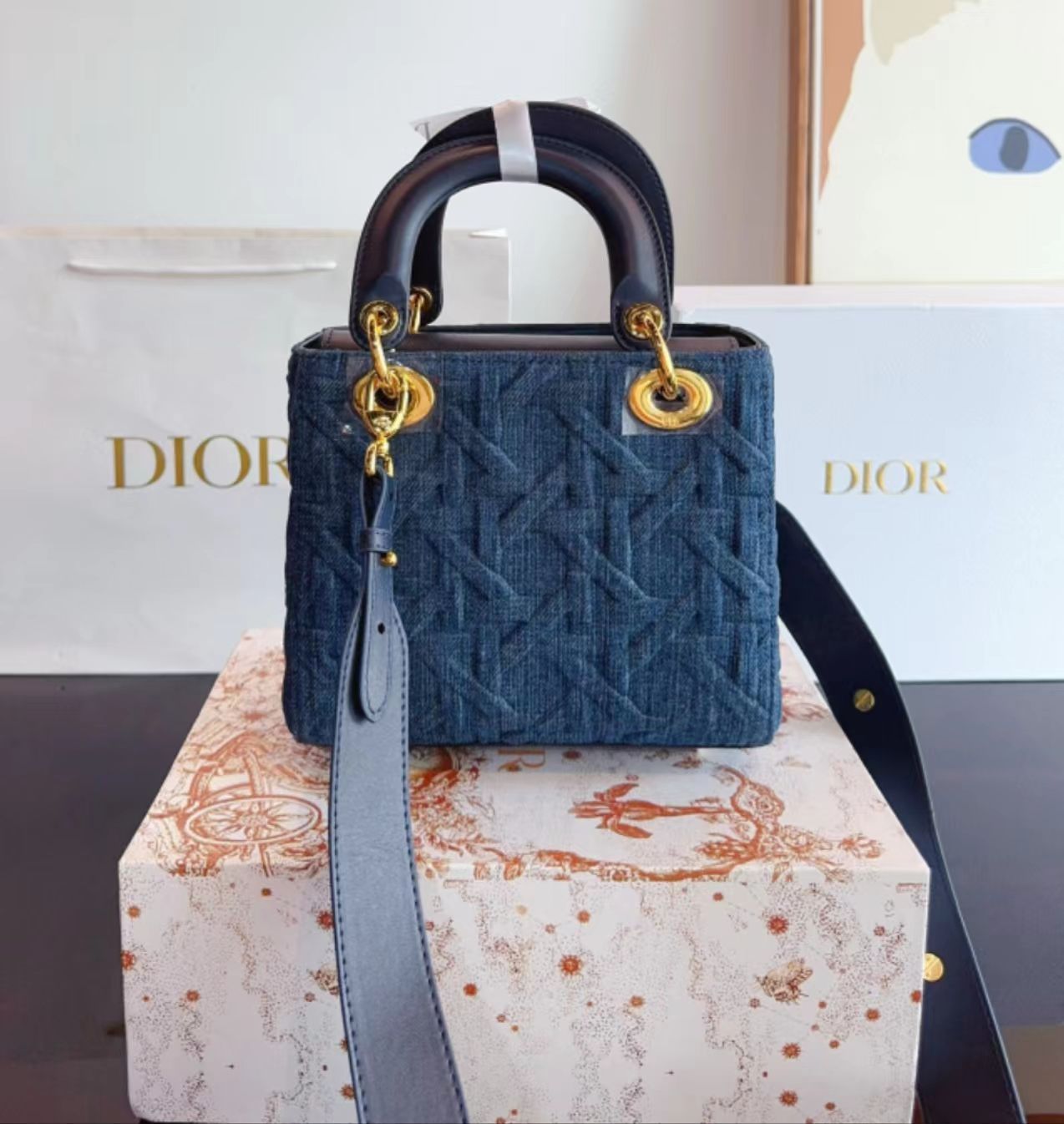 Christian Dior　レディディオール　カナージュ　キルティング 美品