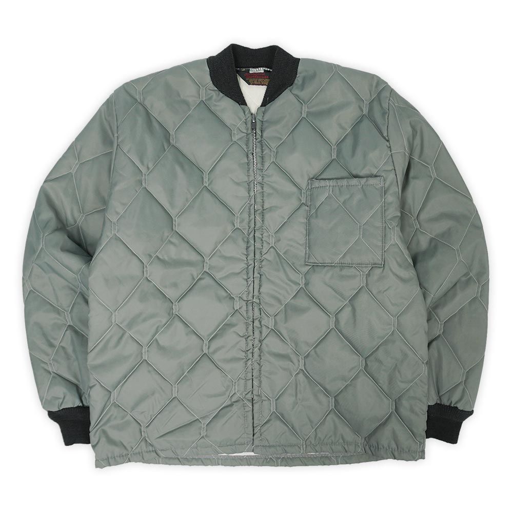Fleetwood Sportswear 70s 70年代 キルティングジャケット 短丈 CWU-9|P USA アメリカ ヴィンテージ 古着 メンズ コート ジャケット グレー M