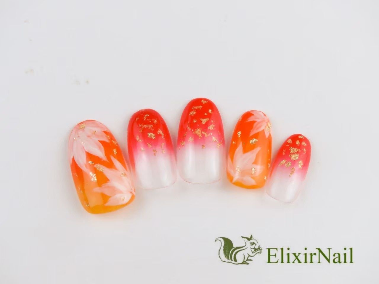 現品】ネイルチップ 紅葉 秋ネイル - メルカリ