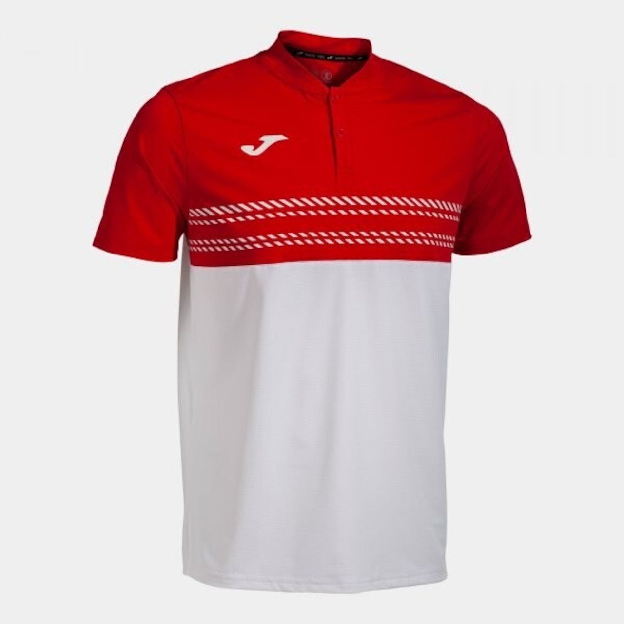 JOMA Smash Short Sleeve Polo ホワイトレッド