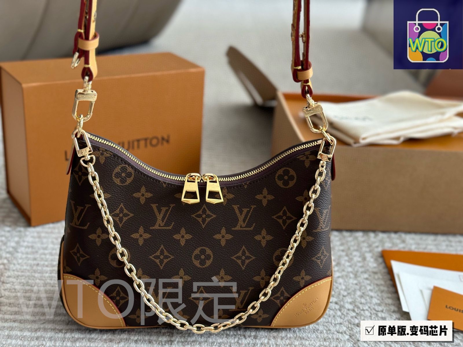 今日 Louis Vuitton Monogram バッグ ヴィンテージ ハーフムーン 全鋼ハードウェア | NFC 対応 -WTO輸入4