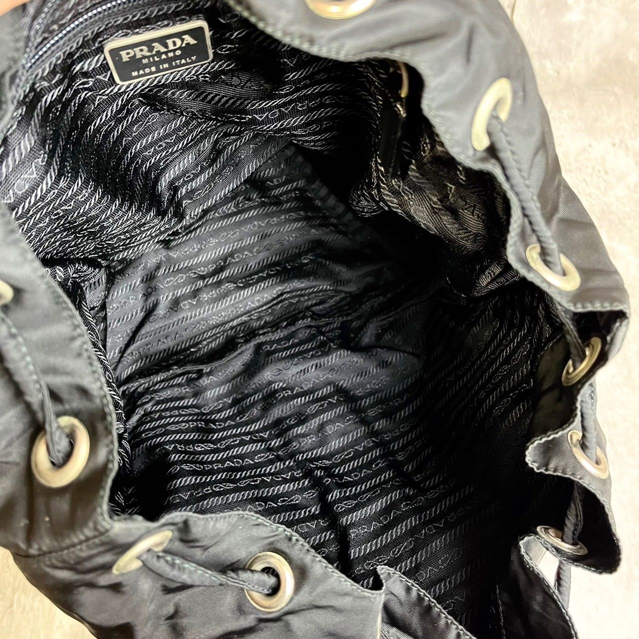 ✨良品✨ PRADA プラダ リュックサック バッグパック 三角ロゴ