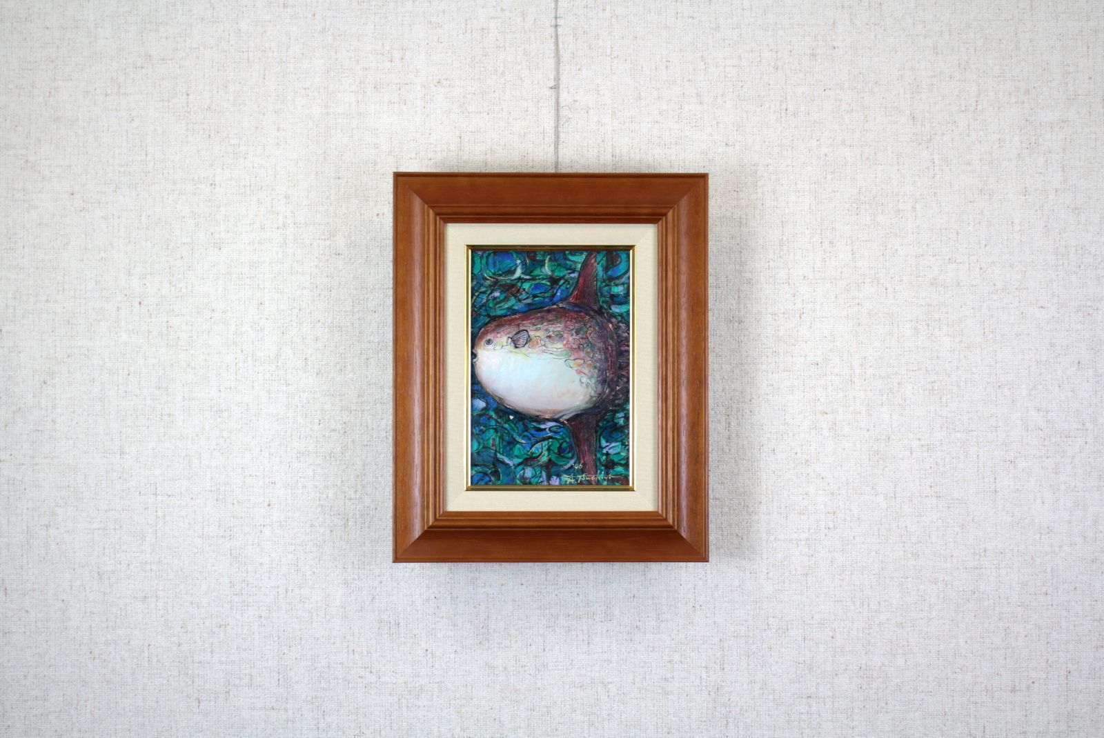 土屋昭雄『マンボウ』油彩画【真作保証】 絵画 - メルカリ
