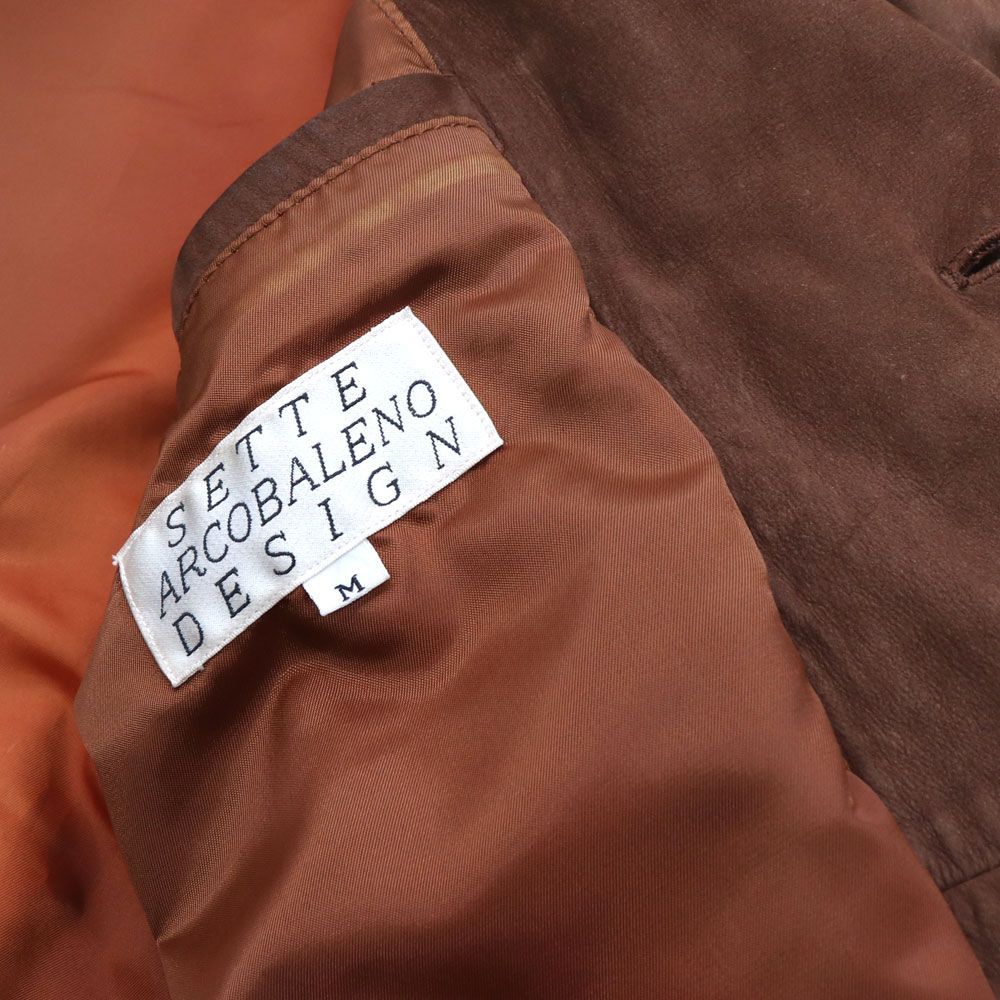 SETTE ARCOBALENO 本革 羊革 ヌバックレザージャケット ウエスト 