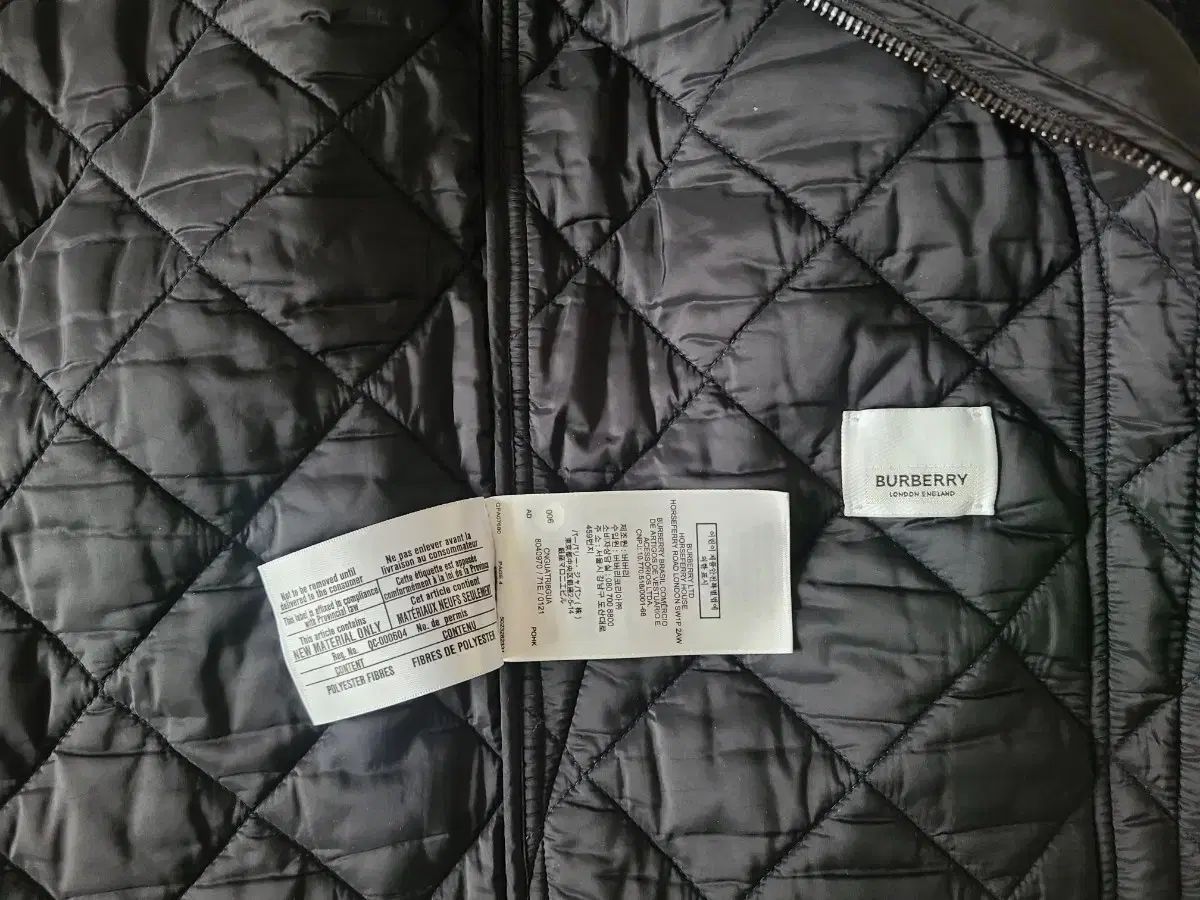 Burberry キルティングコート 8Y ブラック Burberry バーバリー