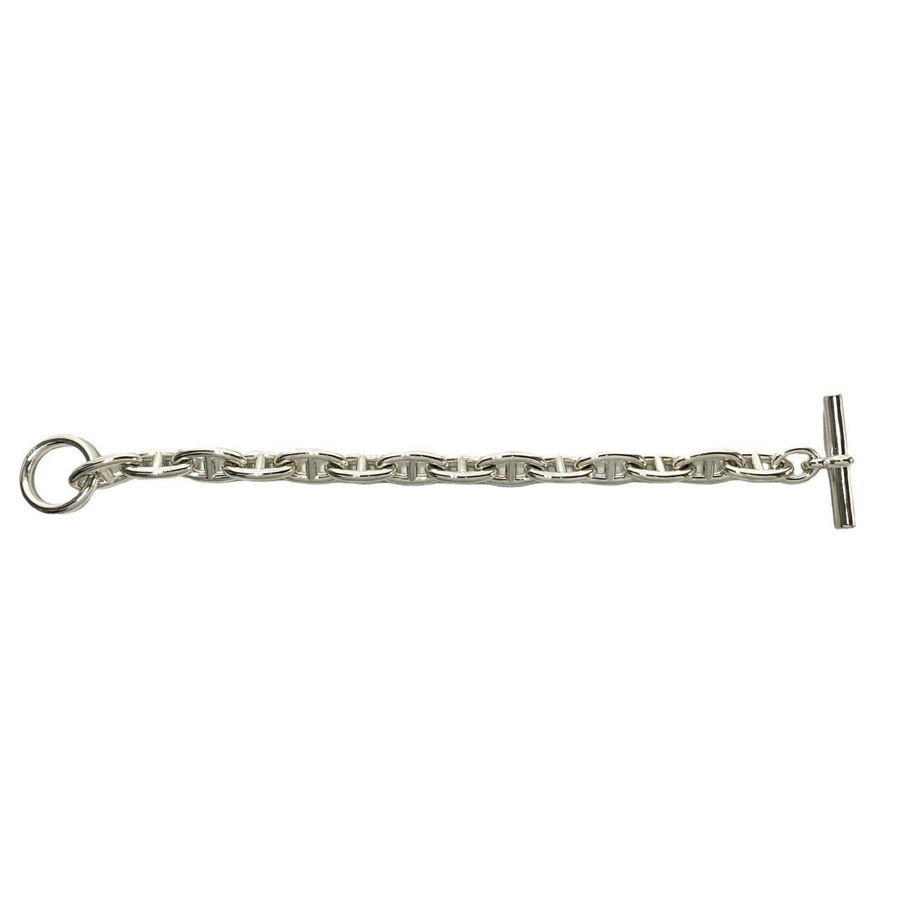 極 美品 希少品 HERMES エルメス シェーヌダンクル GM 14コマ シルバー