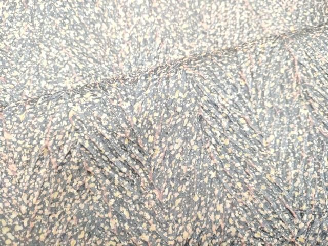 平和屋着物○名門 藤娘きぬたや・総絞り 小紋 杢目絞り 霞文 正絹 逸品