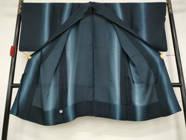 平和屋着物▽道中着 スリーシーズン 春夏秋 塵除け 和紗羅 暈し染め 反端付き 正絹 ♥ AABB5899st