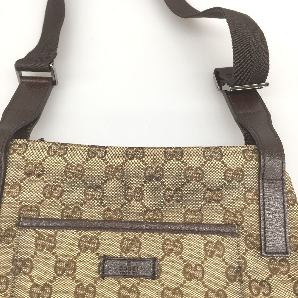 △△GUCCI グッチ ショルダーバッグ   GG柄　スレ有 122793 ベージュ