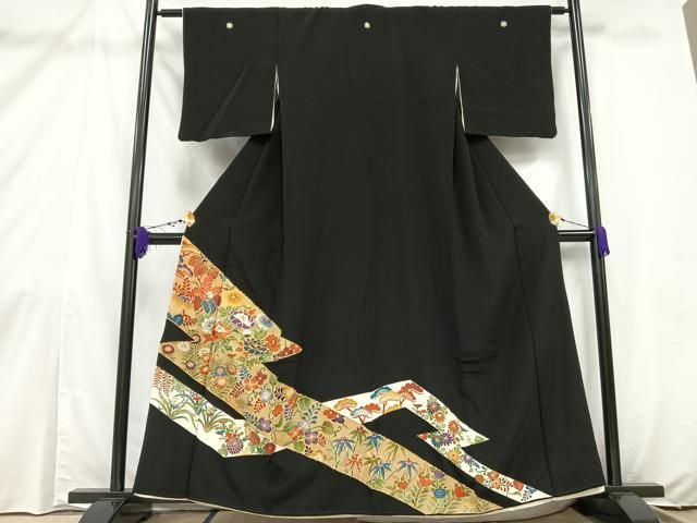 【SAKI様❤️あい2411黒留袖⭐️落款⭐️金彩⭐️宝尽し❣️帯締め帯揚げ長襦袢半襟】 あい2411黒留袖⭐️落款⭐️金彩⭐️宝尽し❣️袋帯帯締め帯揚げ