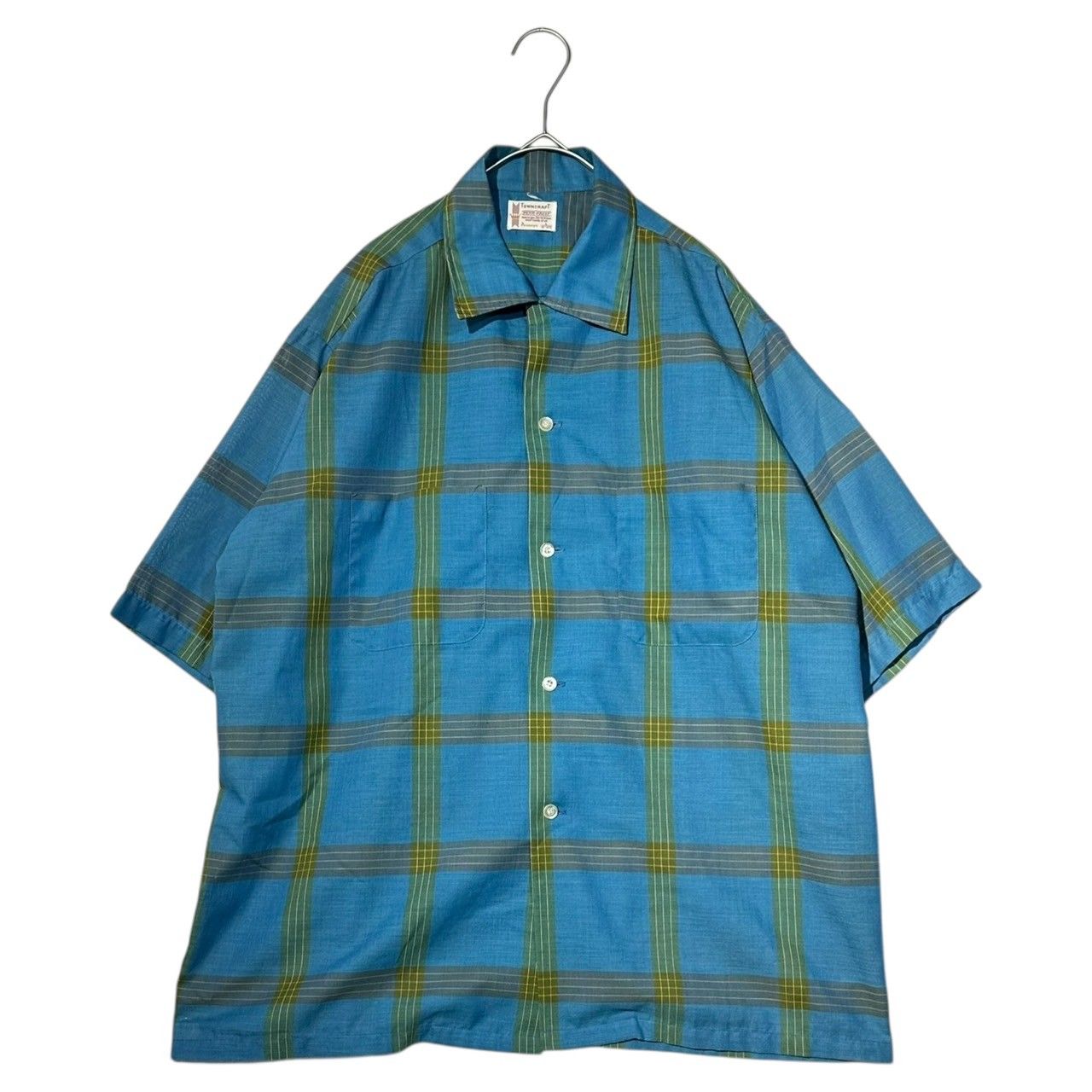70'sビンテージ古着！ Penney's TOWNCRAFT半袖チェックシャツ 70'sビンテージ古着！ Penney's TOWNCRAFT半袖チェックシャツ