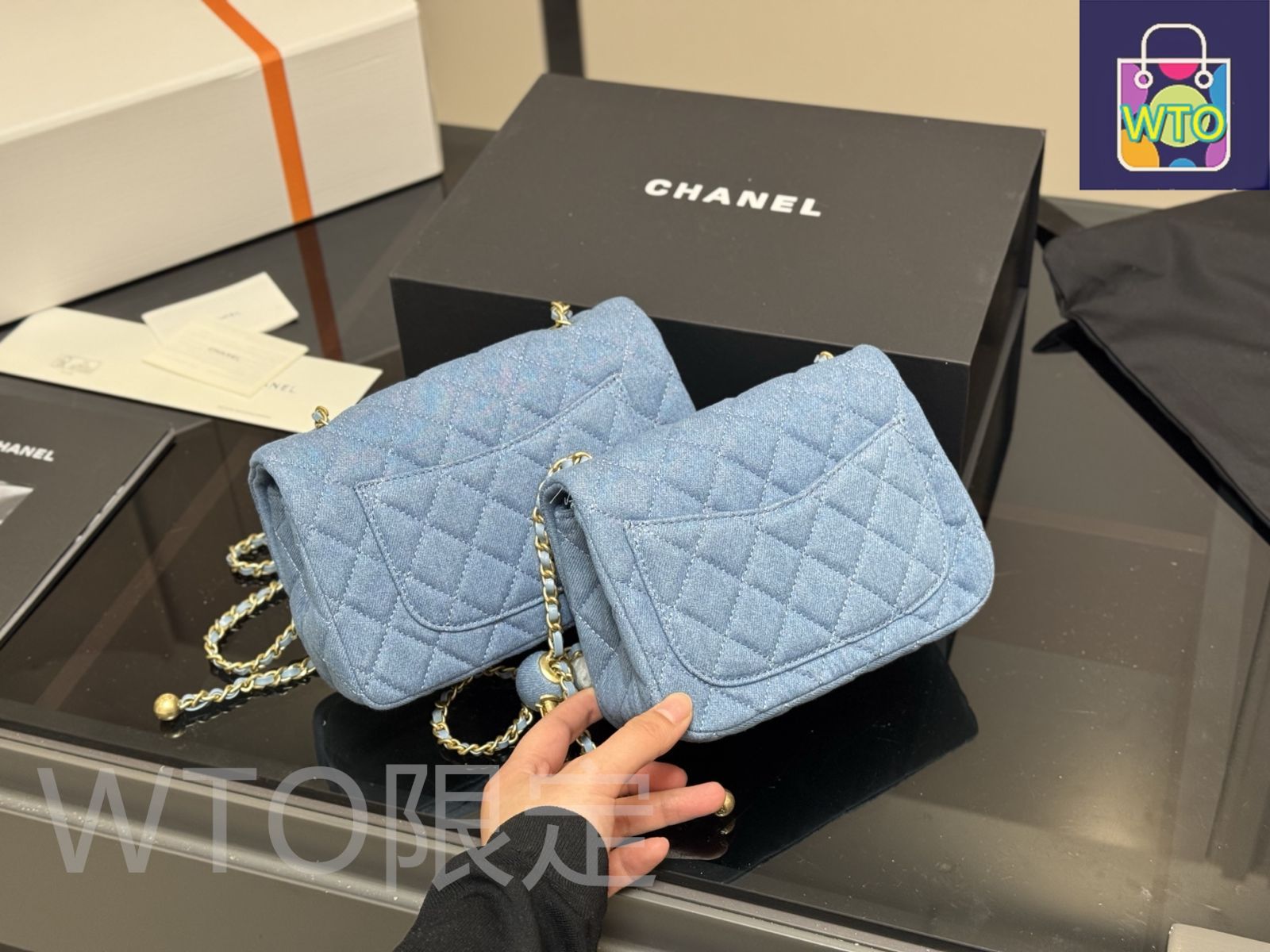 シャネル 22P フラップバッグ20cm デニム シャネル 22P フラップバッグ20cm デニム (CHANEL/ハンドバッグ