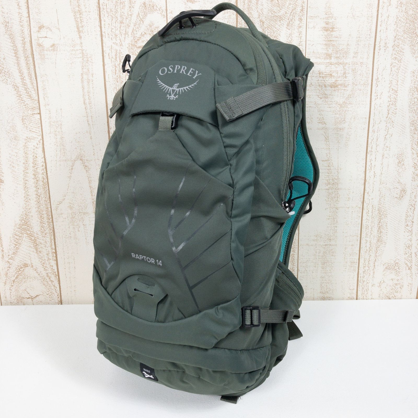 OneSize グリーン系 Osprey オスプレー ラプター 14 Raptor 14 ナイロン バッグ ストレージ バックパック デイパック 容量 ～29L z00051317 デイパック 容量 ～29L バックパック