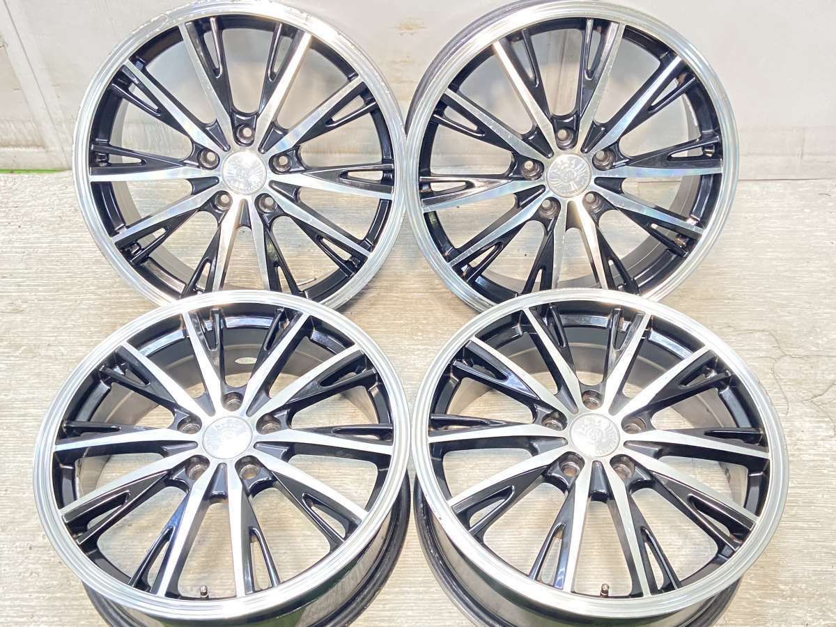 18x7.0 55 114.3-5穴n　 PRODUCED BY AI n中古ホイール 4本セットn a18240809028