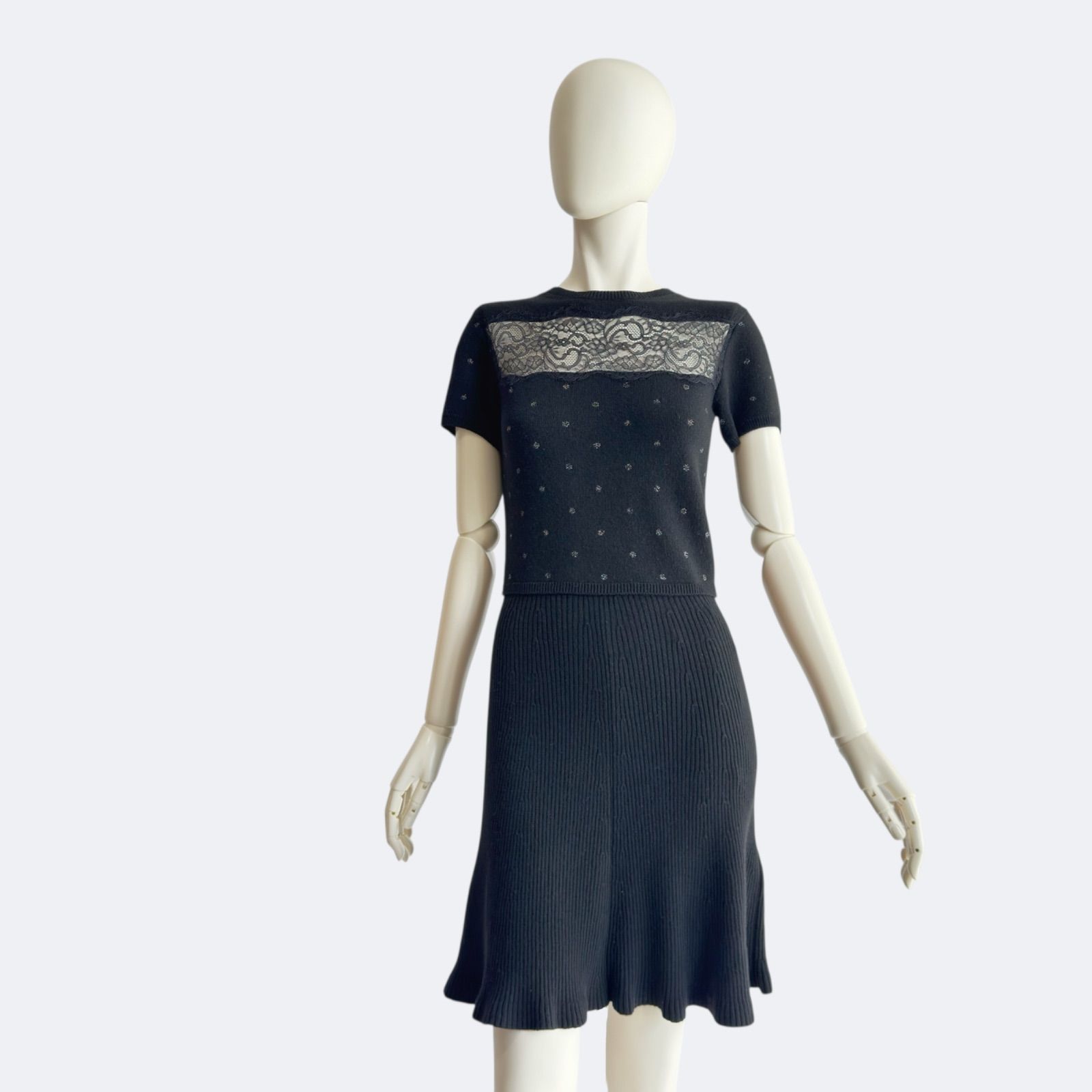 RED VALENTINO レッドヴァレンティノ ニットワンピース レース