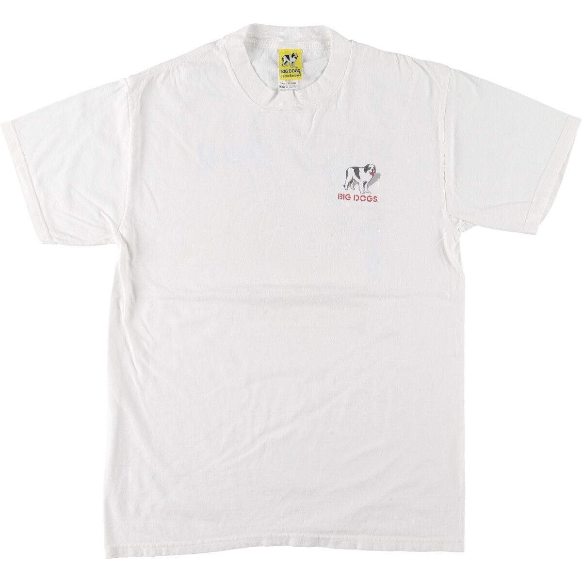 古着 90年代 BIG DOGS バックプリント 半袖 プリントTシャツ メンズM ヴィンテージ/eaa442812