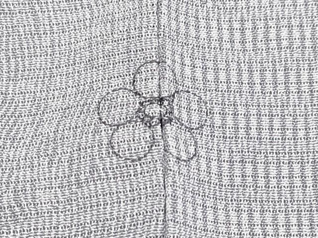 雲重ね文 暁鼠色地