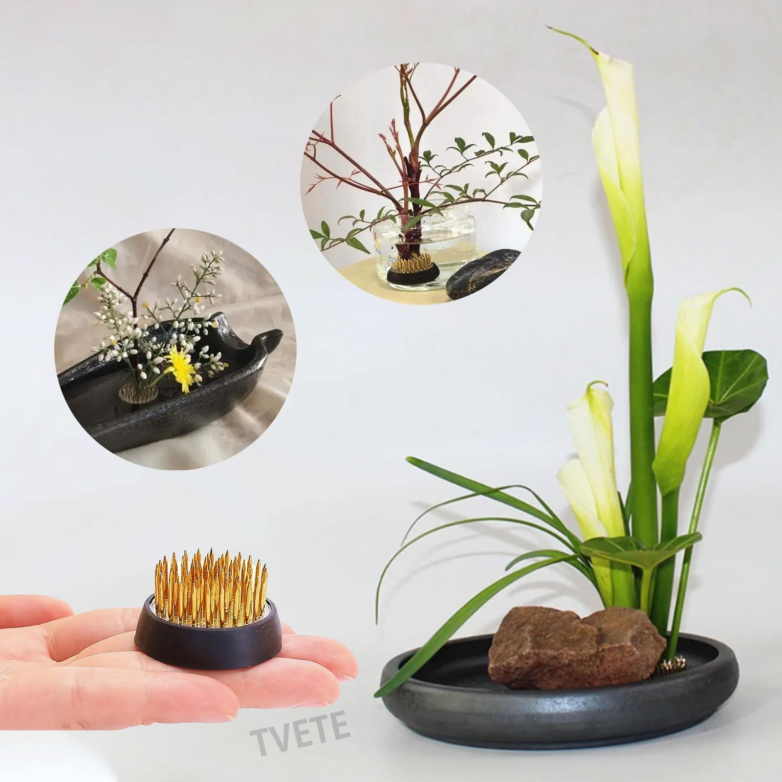 蛇の目花留め(特大) 生け花 剣山 TODAYS GALLERY / ガラス剣山