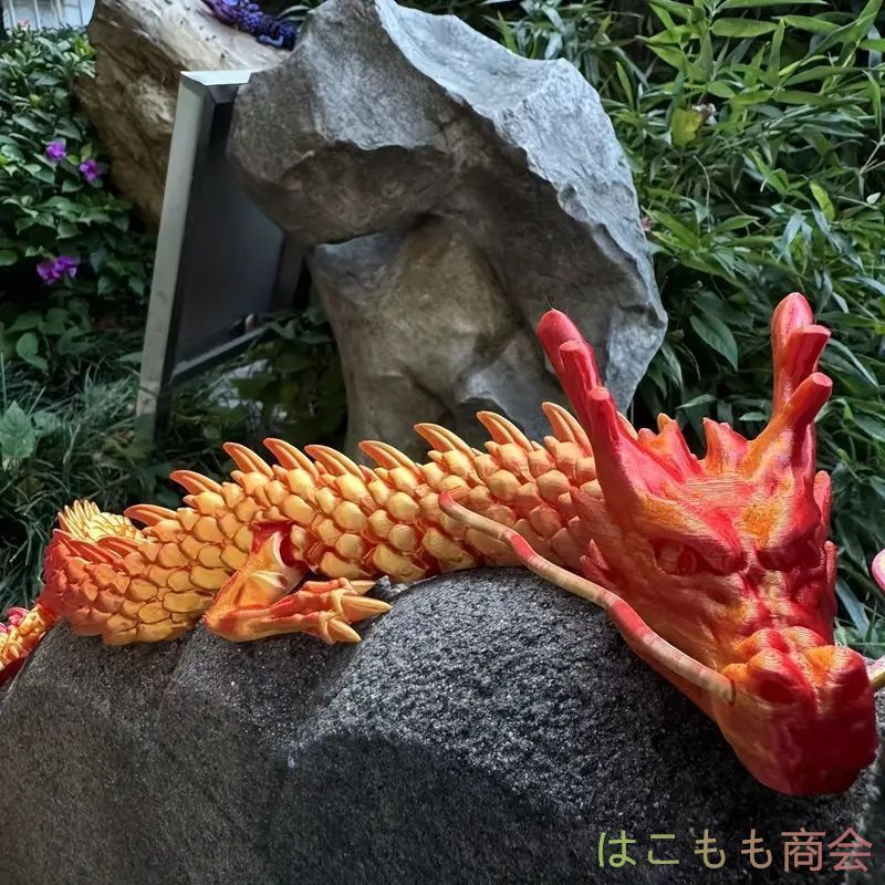 エコフレンドリー3Dプリントドラゴン骨格デコレーション - 35.43インチ