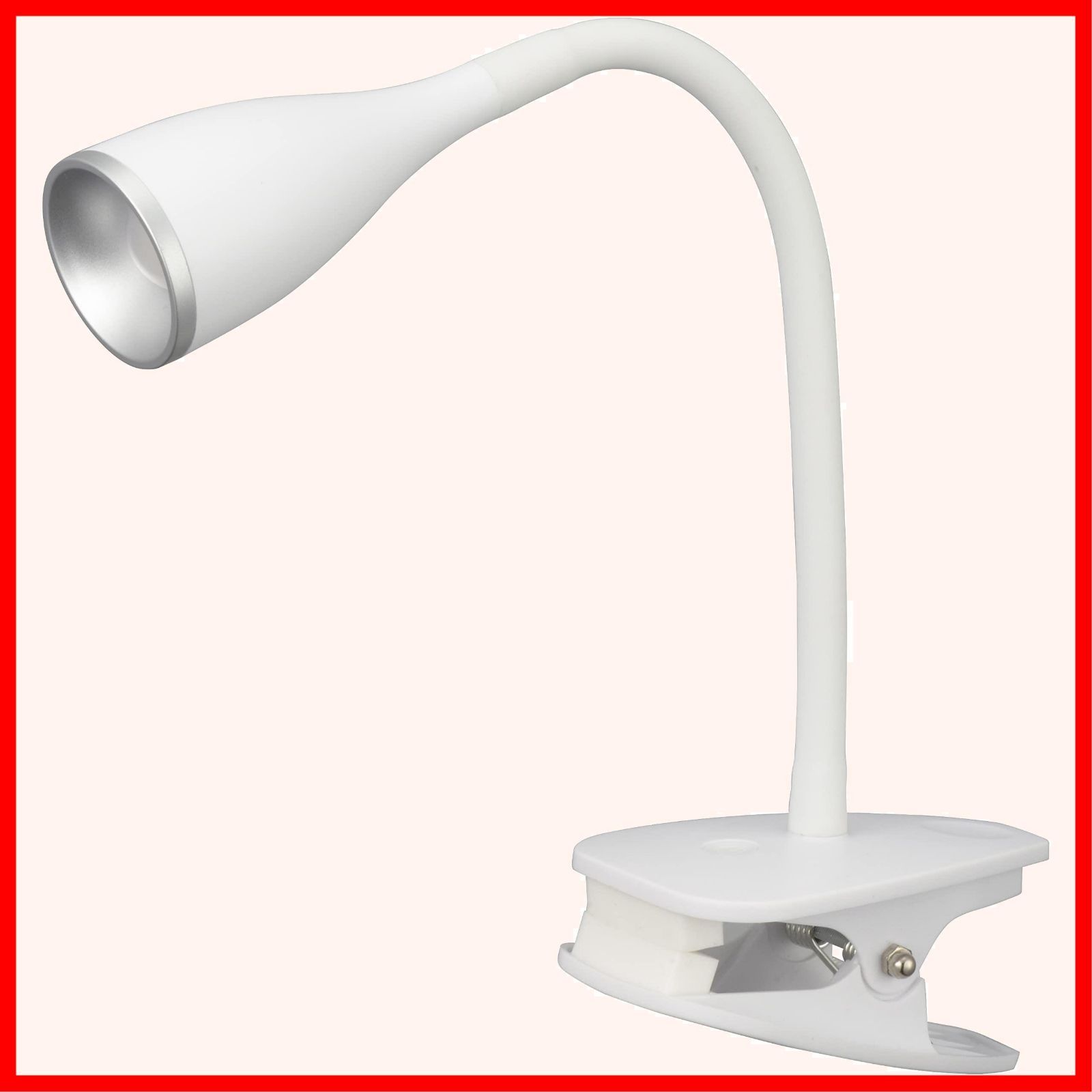 オーム電機 LEDクリップライト 電球色 ホワイト デスクライト クランプライト ベッドライト LTC-LC12L2-WL 06-0983 OHM