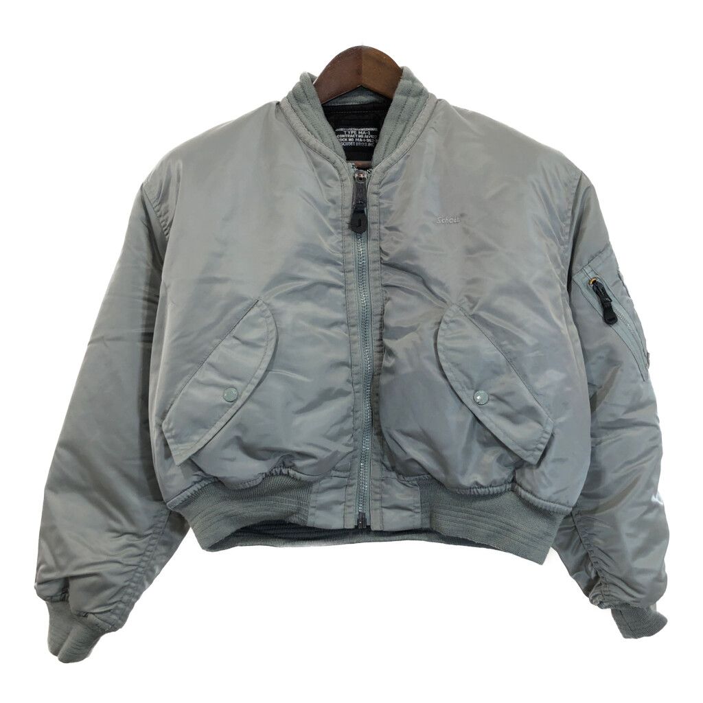 Schott ショット MA-1 フライトジャケット ミリタリー グレー (メンズ