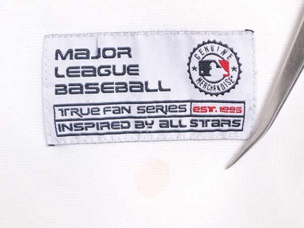 なクーポン配布中! MLB オフィシャル TRUE FAN ヤンキース 半袖 ベースボール シャツ メンズ L | 古着 ゲームシャツ ユニフォーム 半袖シャツ 重ね着 大リーグ WHITEMONARCHHOTEL_COM