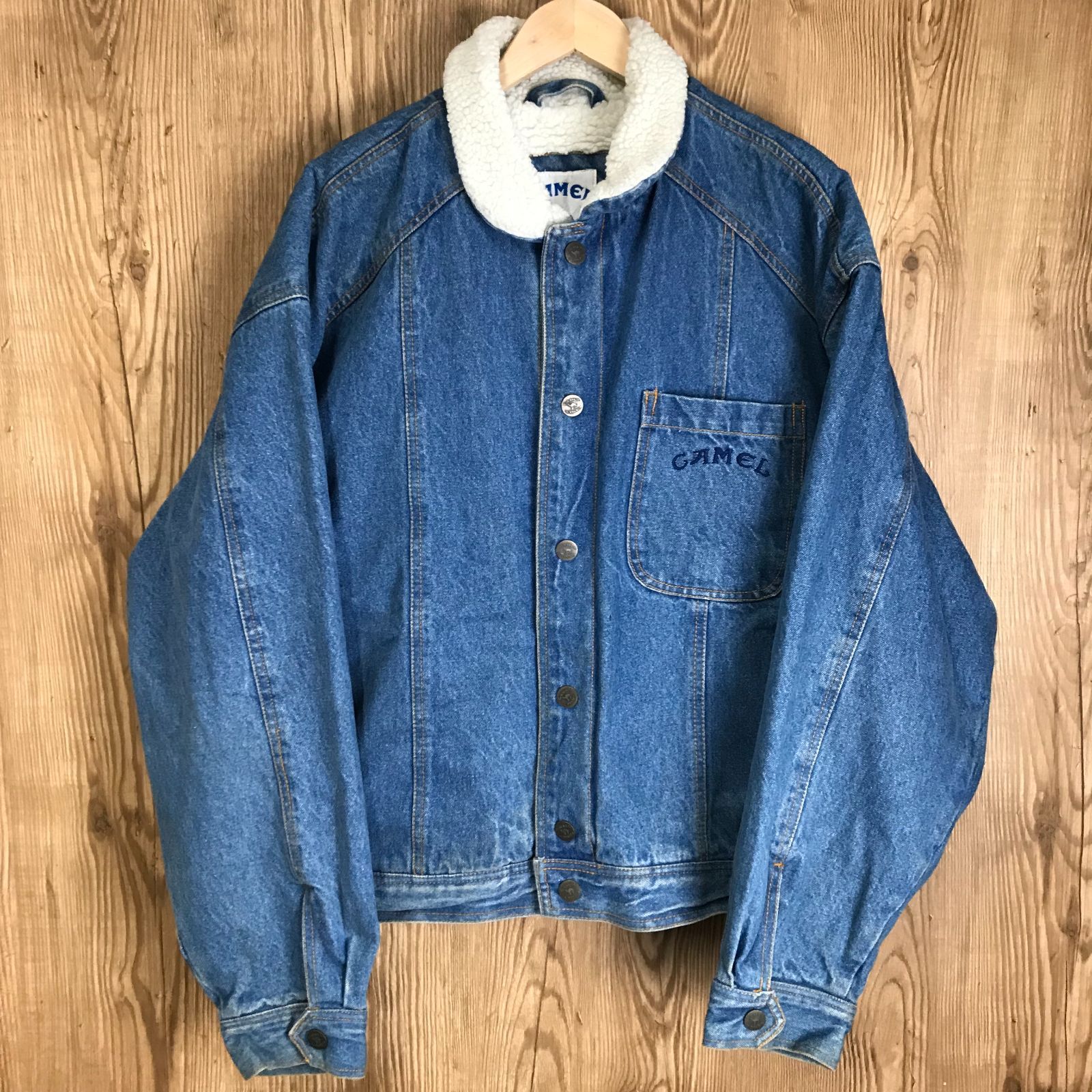 90s VINTAGE CAMEL デニムボアジャケット 90年代 キャメル ビンテージ 