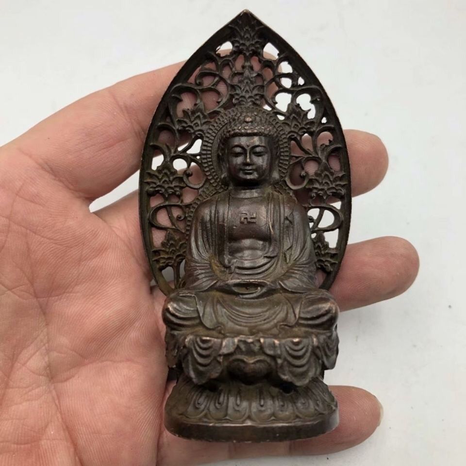 銅製 大日如来仏像 置物 仏堂 装飾品 工芸品 レビュー 美術品
