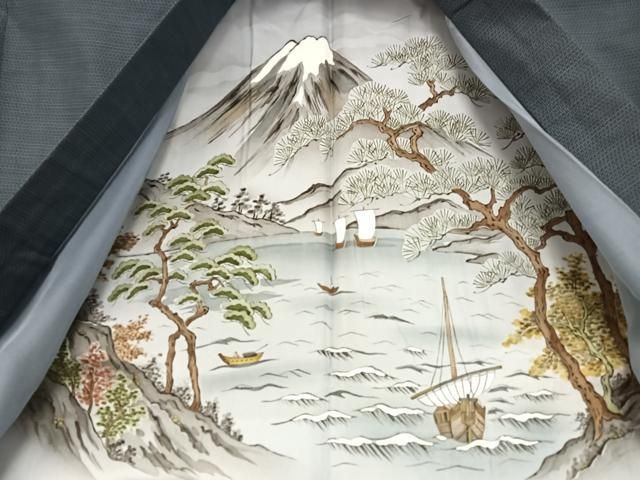平和屋着物○男性 本場大島紬 アンサンブル 亀甲絣 正絹 逸品