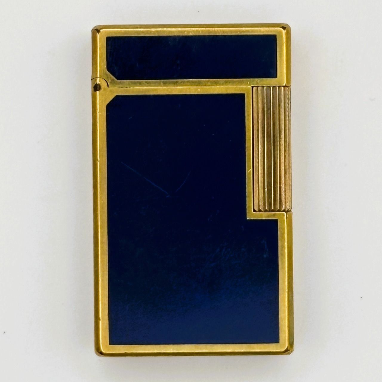 S.T.DUPONT エステーデュポン ガスライター 本体のみ 青 金 品 【303】