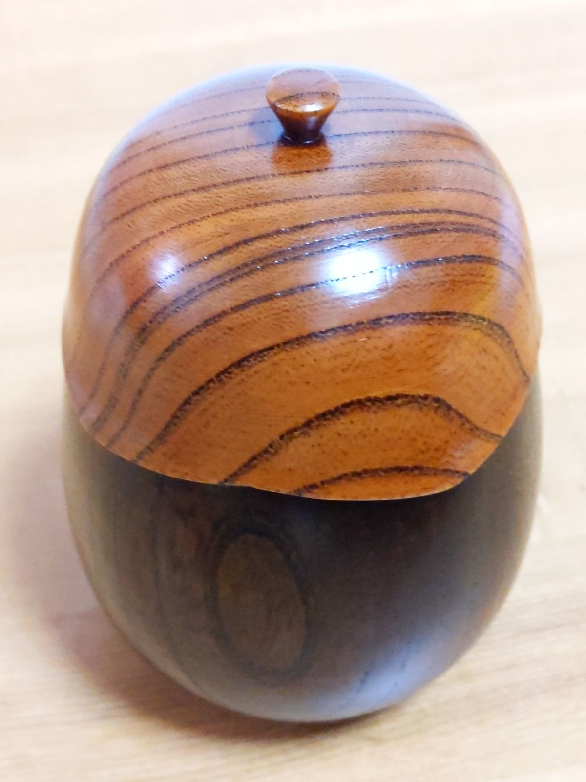 浅田漆器工芸 欅茶入れ なす 茶筒 - メルカリ