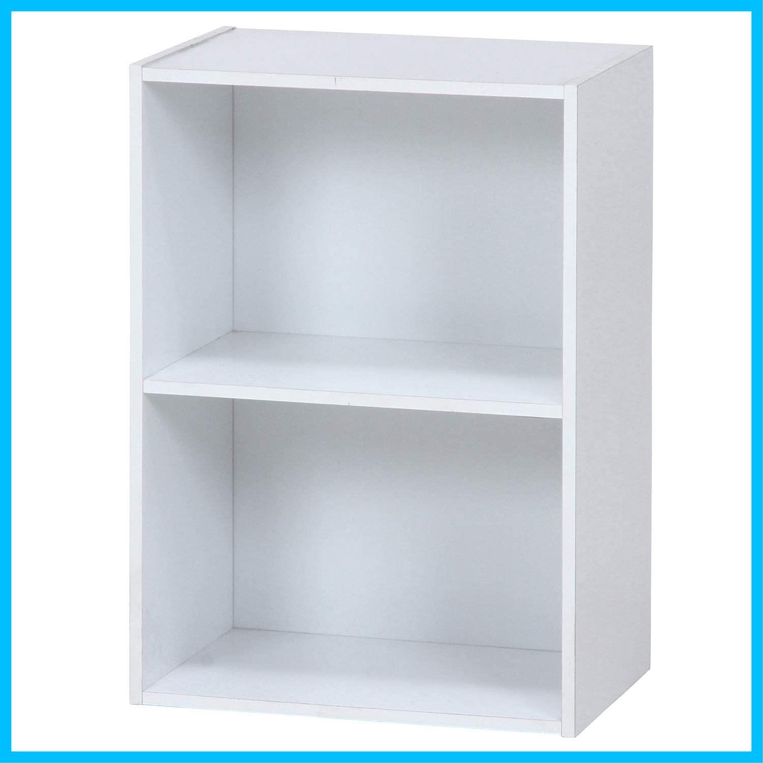 在庫 棚 ホワイト 収納ボックス 幅41.8×奥行29×高さ60cm 2段 組立商品 本棚 ボックス 96502 不二貿易 Fujiboeki