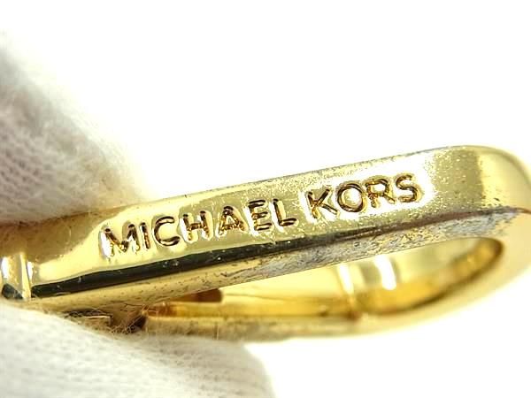 MICHAEL KORS マイケルコース ラインストーン バッグチャーム キーリング キーホルダー アクセサリー ゴールド系 DF3176