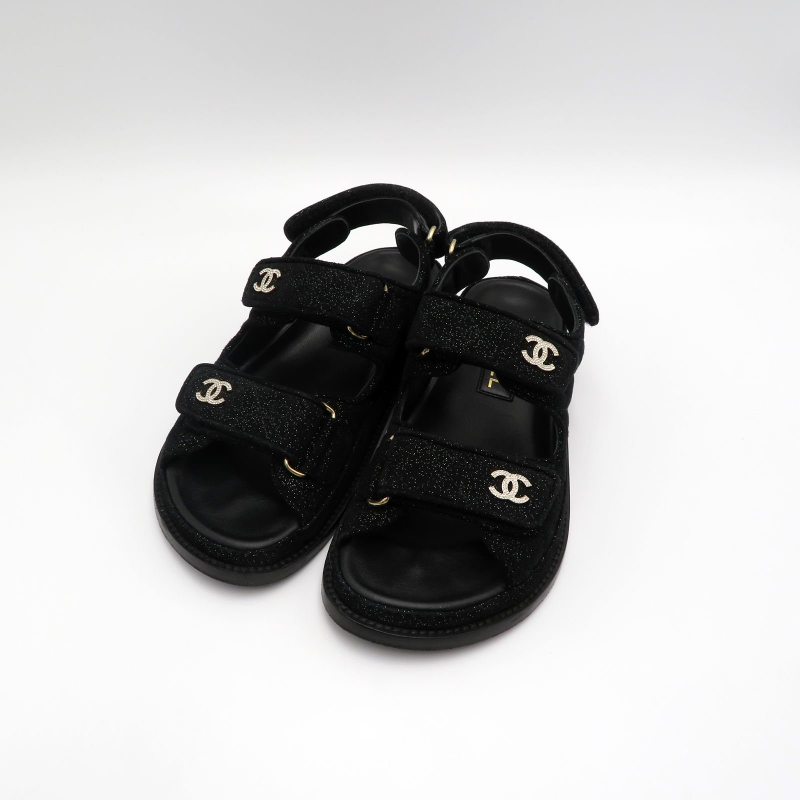 CHANEL シャネル 34 スポーツ サンダル ココマーク CCマーク G35927 