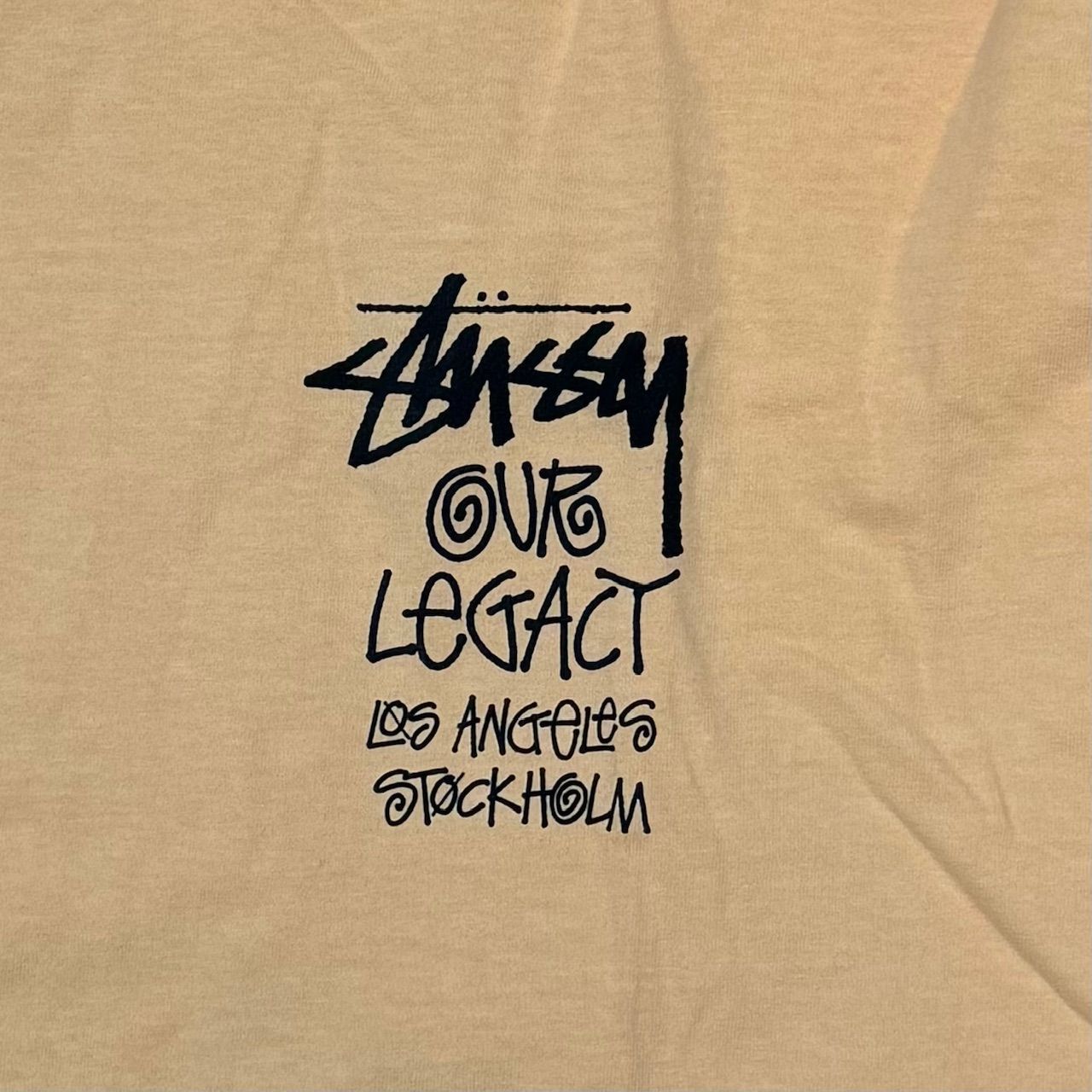【レア】STUSSY ✖️ OUR LEGACY コラボロンT Mサイズ Stussy x Our Legacy プリントTシャツ カットソー ステューシー