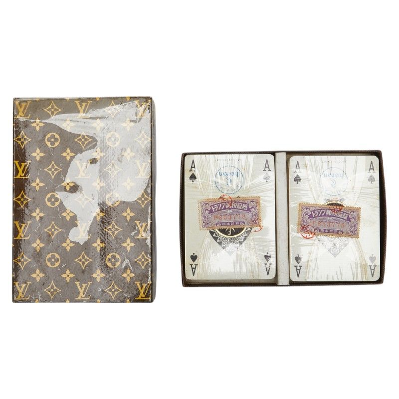 ルイ ヴィトン モノグラム トランプ 2セット ホワイト イエロー 紙