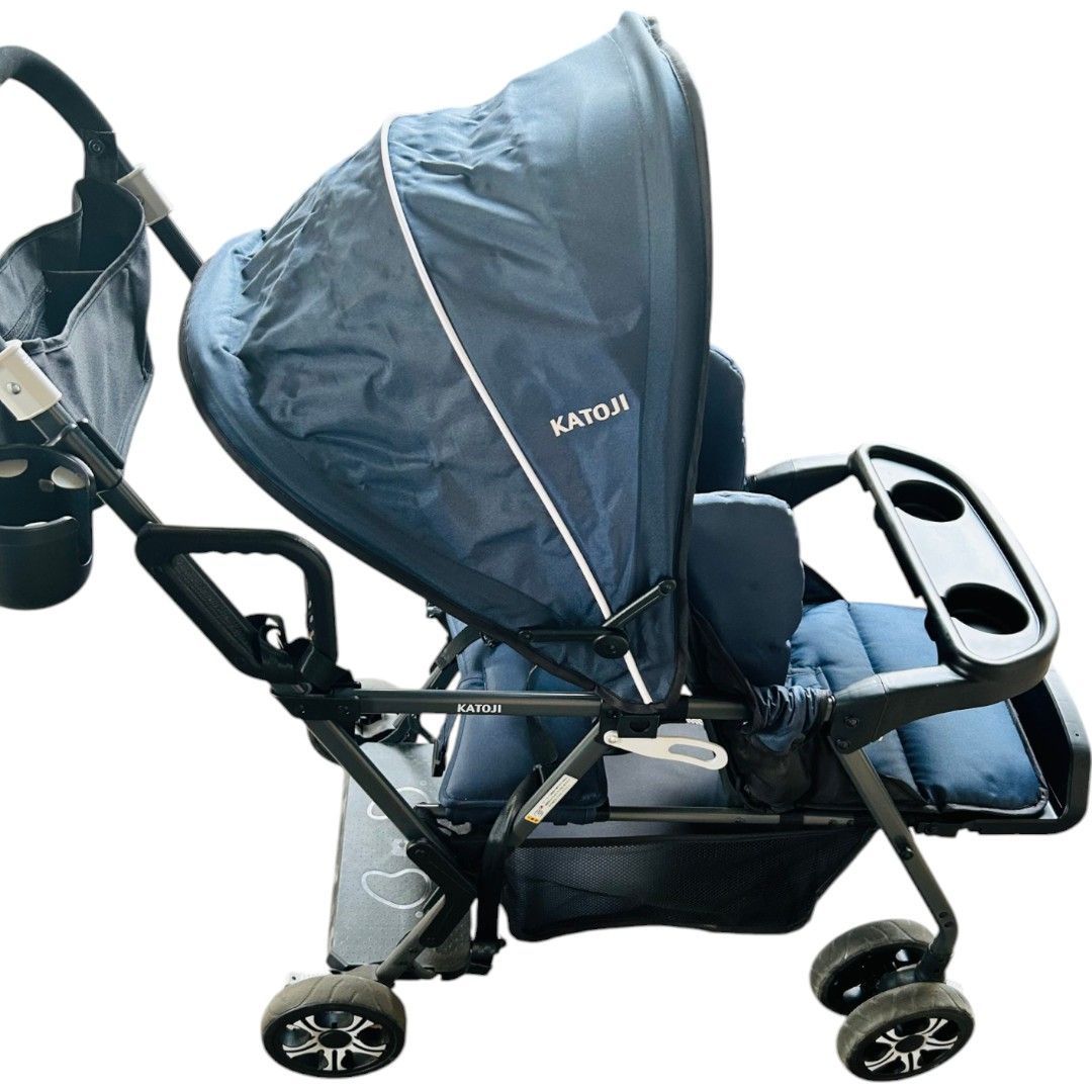 カトージ 二人乗りベビーカー 二人でゴー（ネイビー）2人でゴー カトージ ベビーカー 二人でゴー ネイビー KATOJI 2人乗り 二人