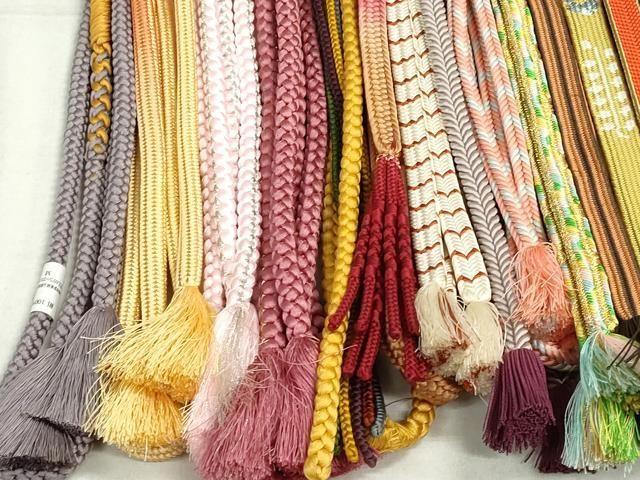 平和屋着物○和装小物 帯締め10本 観世組 手組紐 くみひも 金銀糸 逸品  