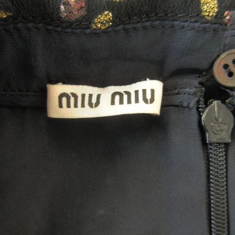 ミュウミュウ miumiu ブラウス チュニック ノースリーブ 切替