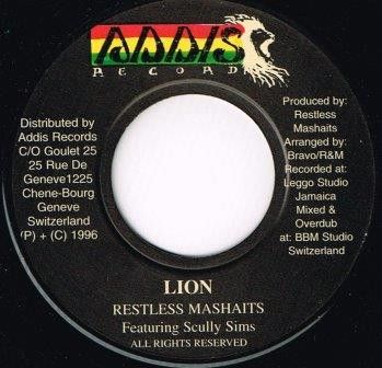 スイス7” Restless Mashaits, Noel ”Scull Lion Addis007 Addis Records /00080 スイス7” Restless Mashaits, Noel ”Scull Lion Addis007 Addis