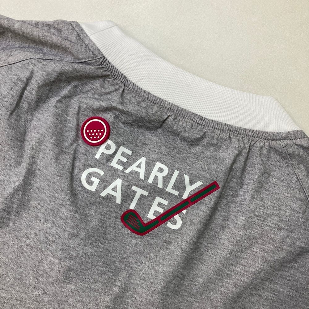 サイズ：0 PEARLY GATES パーリーゲイツ 2023年モデル スニードジャック ニコちゃん グレー系 [240101485207] ゴルフウェア レディース ストスト サイズ：0 PEARLY GATES パーリーゲイツ 2023年モデル スニード