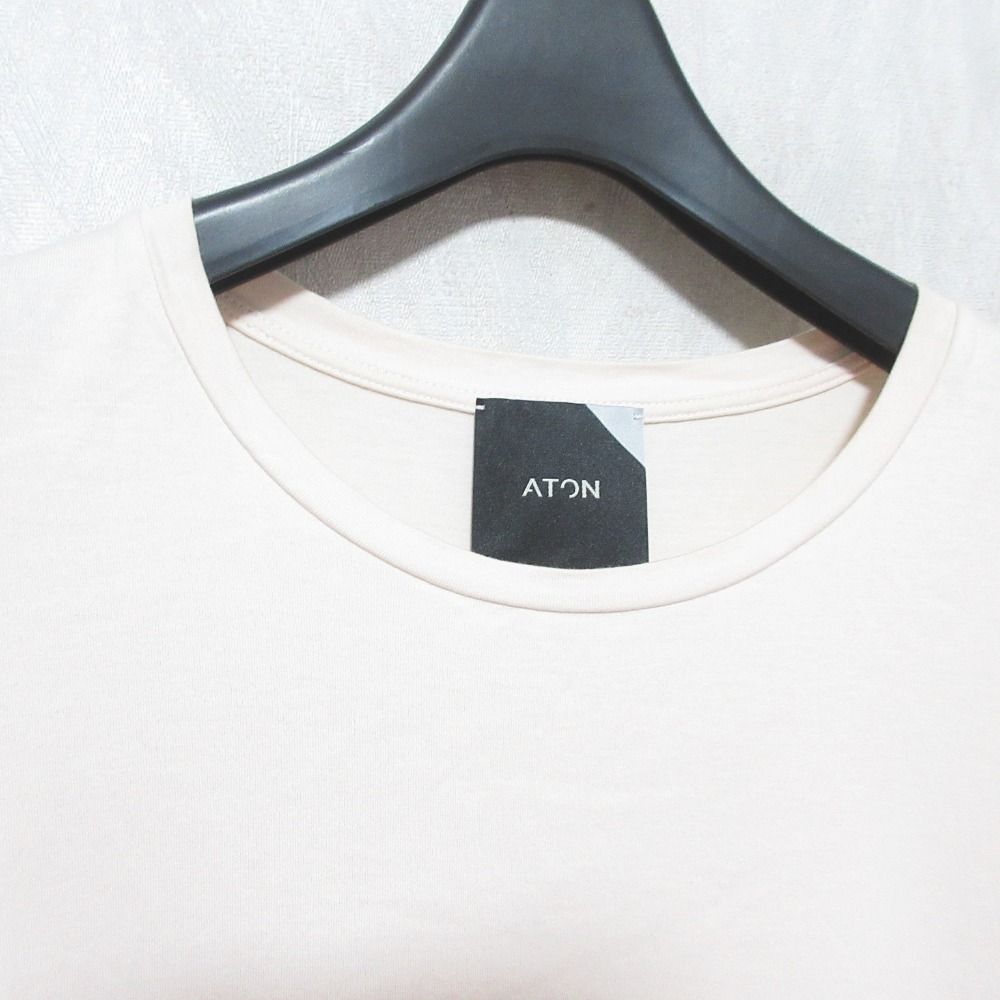 美品 ATON エイトン UVIN 60/2 LONG SLEEVE ROUND-HEM Tシャツ