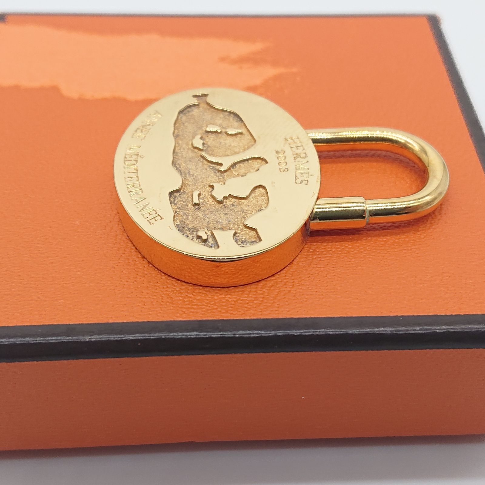 HERMES エルメス カデナ 地中海 2003年限定 ゴールド チャーム HERMES エルメス カデナ パドロック 地中海 2003年限定モデル