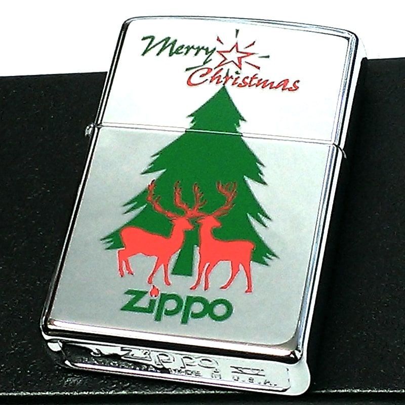 ZIPPO 1点物 クリスマス 1999年製 レア ジッポ ライター トナカイ Xmas 絶版 ビンテージ 珍しい おしゃれ シルバー かわいい  ヴィンテージ 未使用品 レディース メンズ ギフト プレゼント