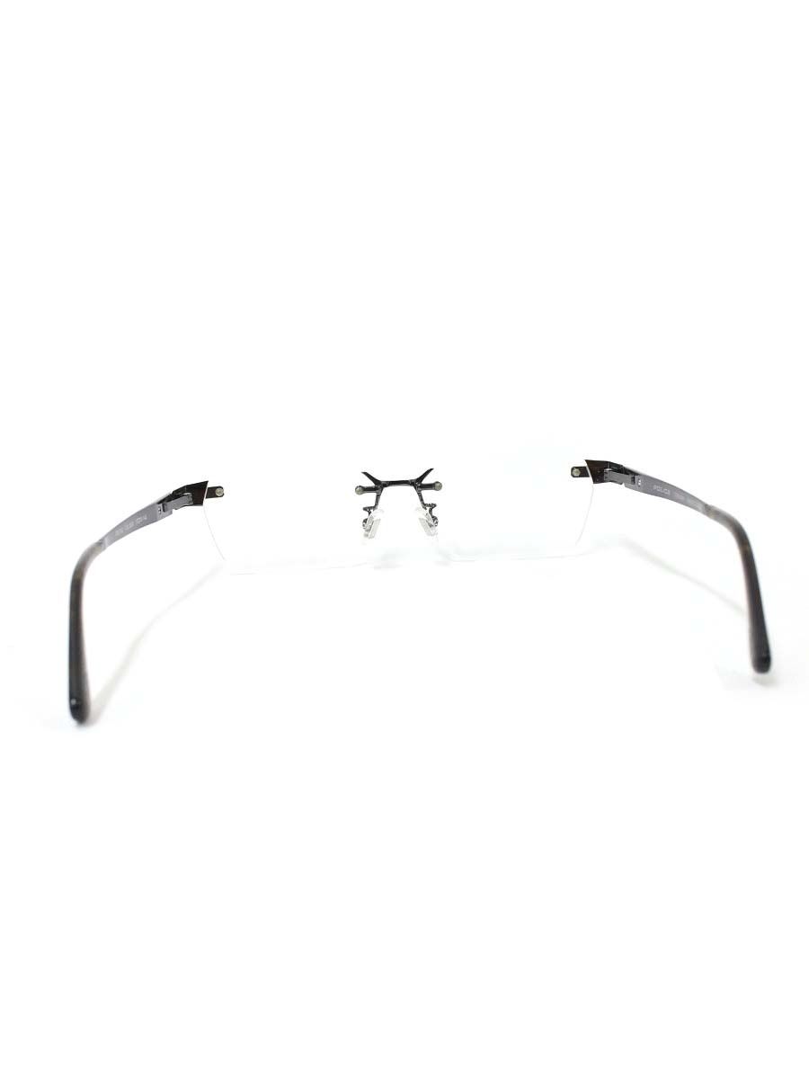 期間限定出品 ポリス VPLF59J 眼鏡 メガネ ガンメタル メタルフレーム リムレス スクエア IT56P0KYABRK