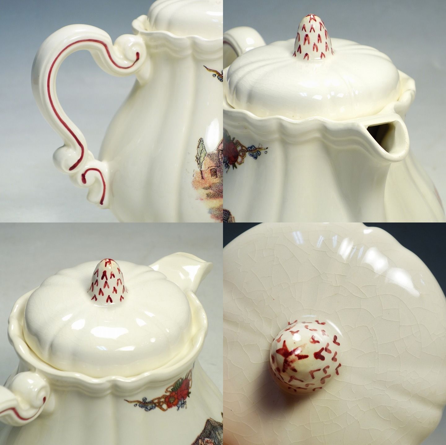 サルグミンヌ 花リム ティーポット Obernai オベルネ - メルカリ